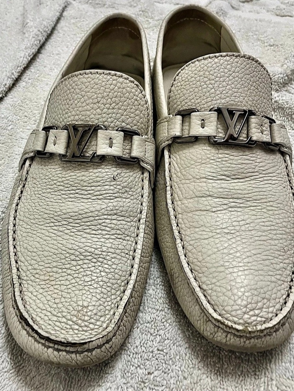Louis Vuitton Monte Carlo Moccasin Cream US 9.5